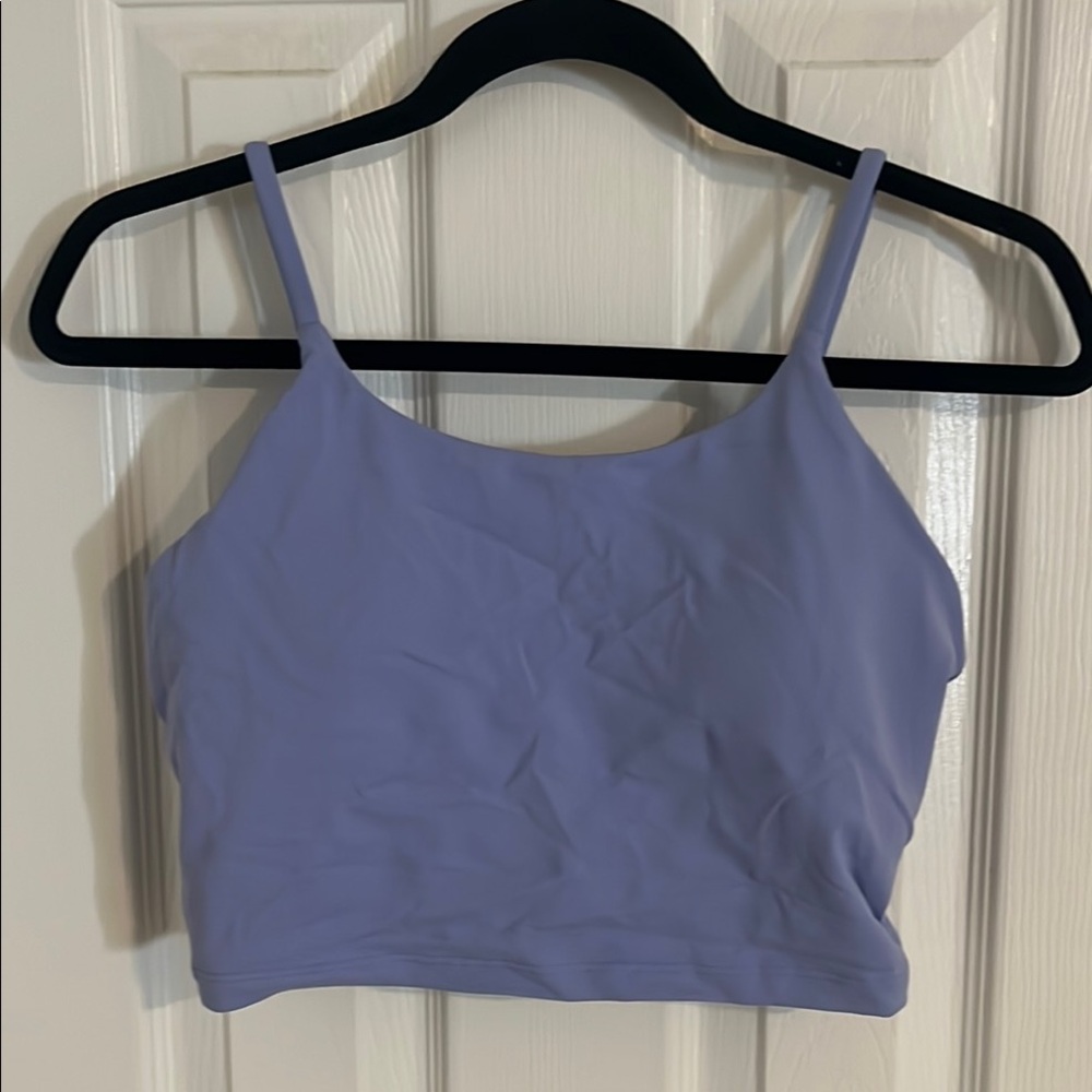 Lavender Sports Bra with removable cups